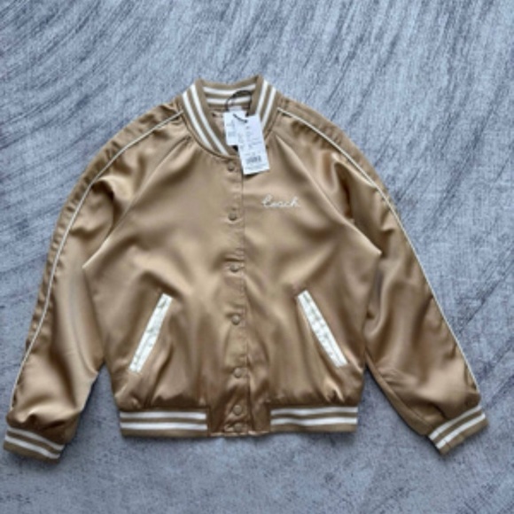 Coach Beige Bomber Jacket - Picture 5 of 5